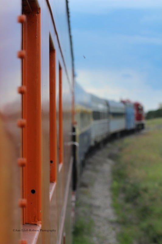Train on the Alberta prairie
