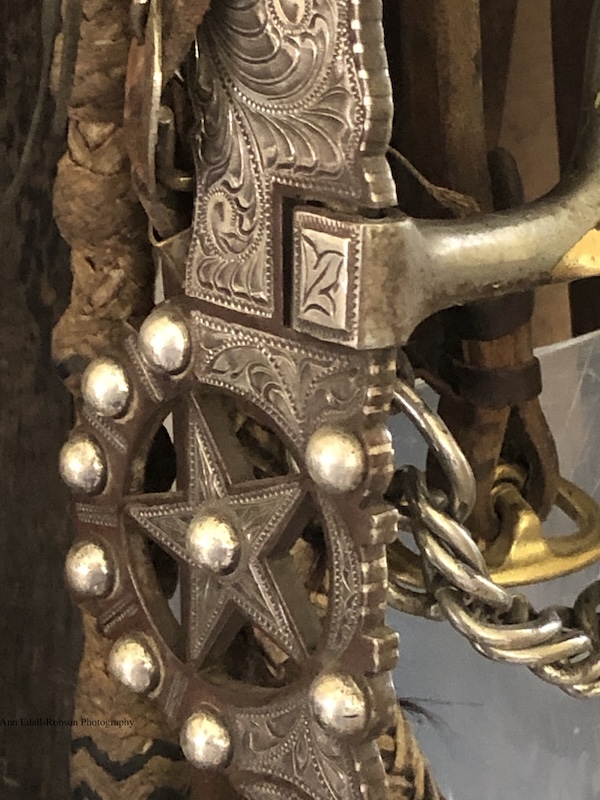 Ornate horse bridle bit