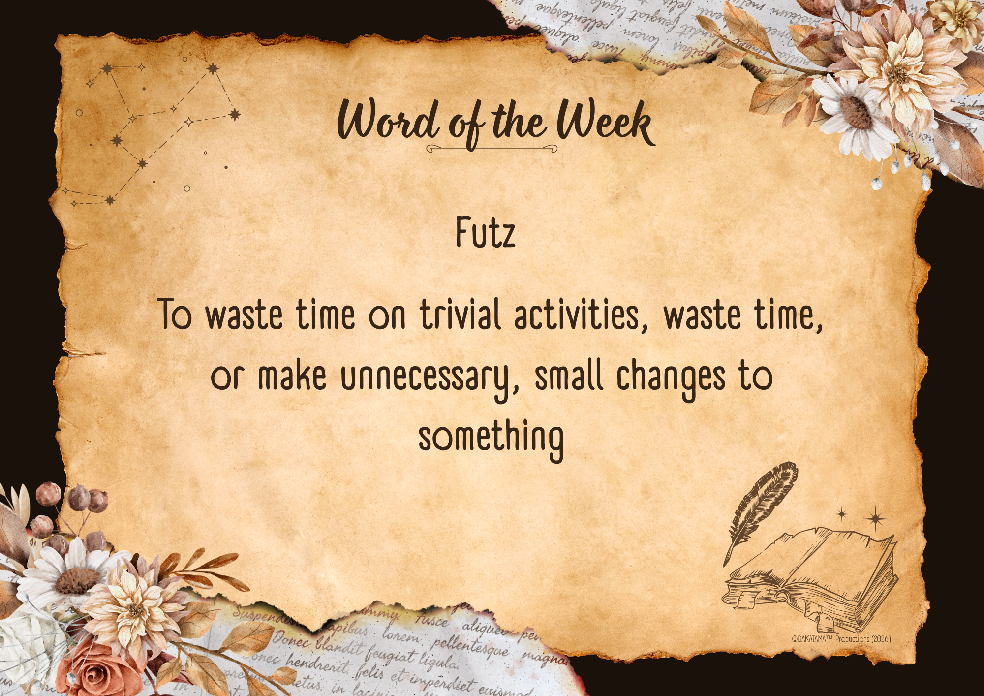 futz, waste of time, small changes to something