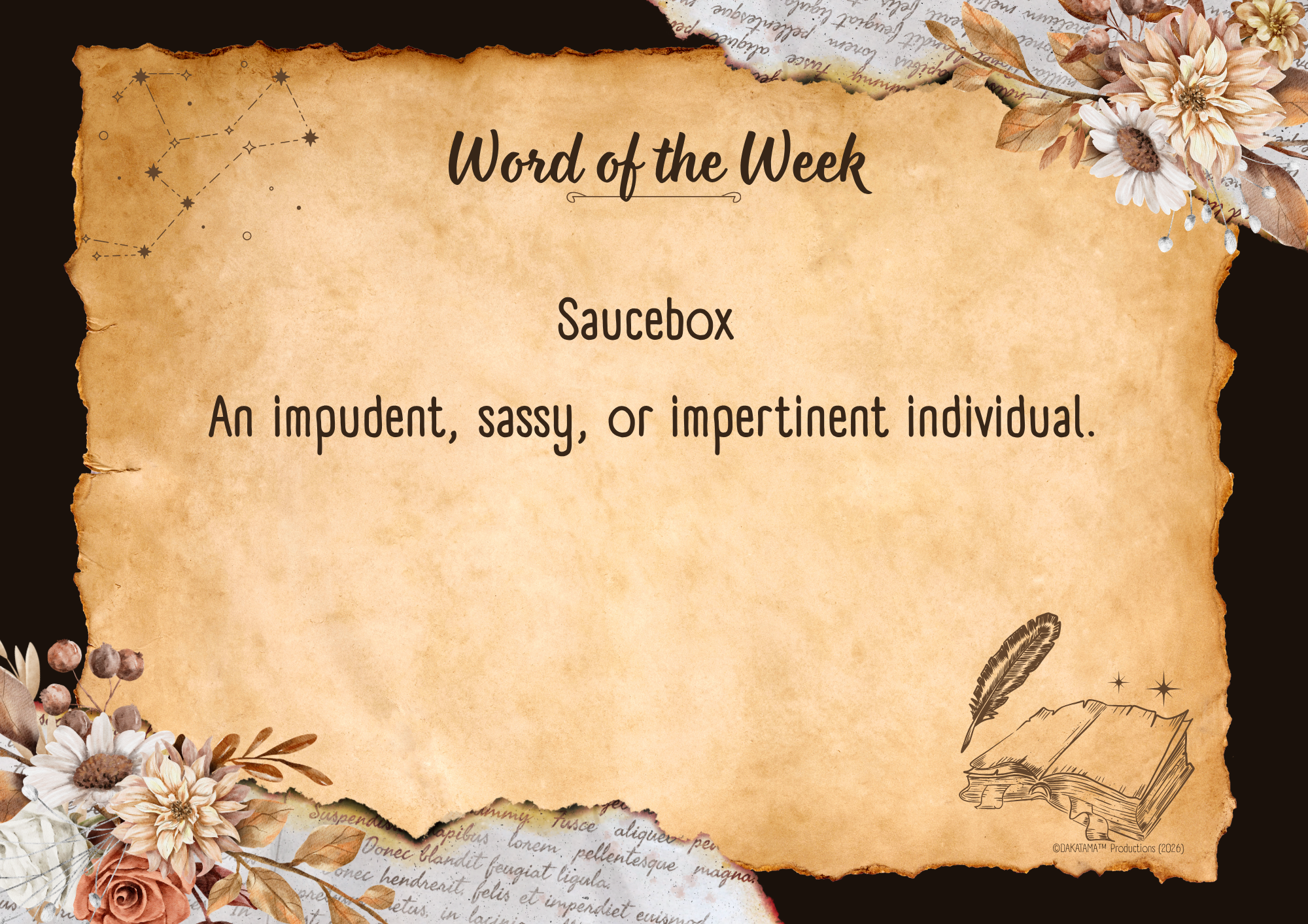 Word of the Week - Saucebox