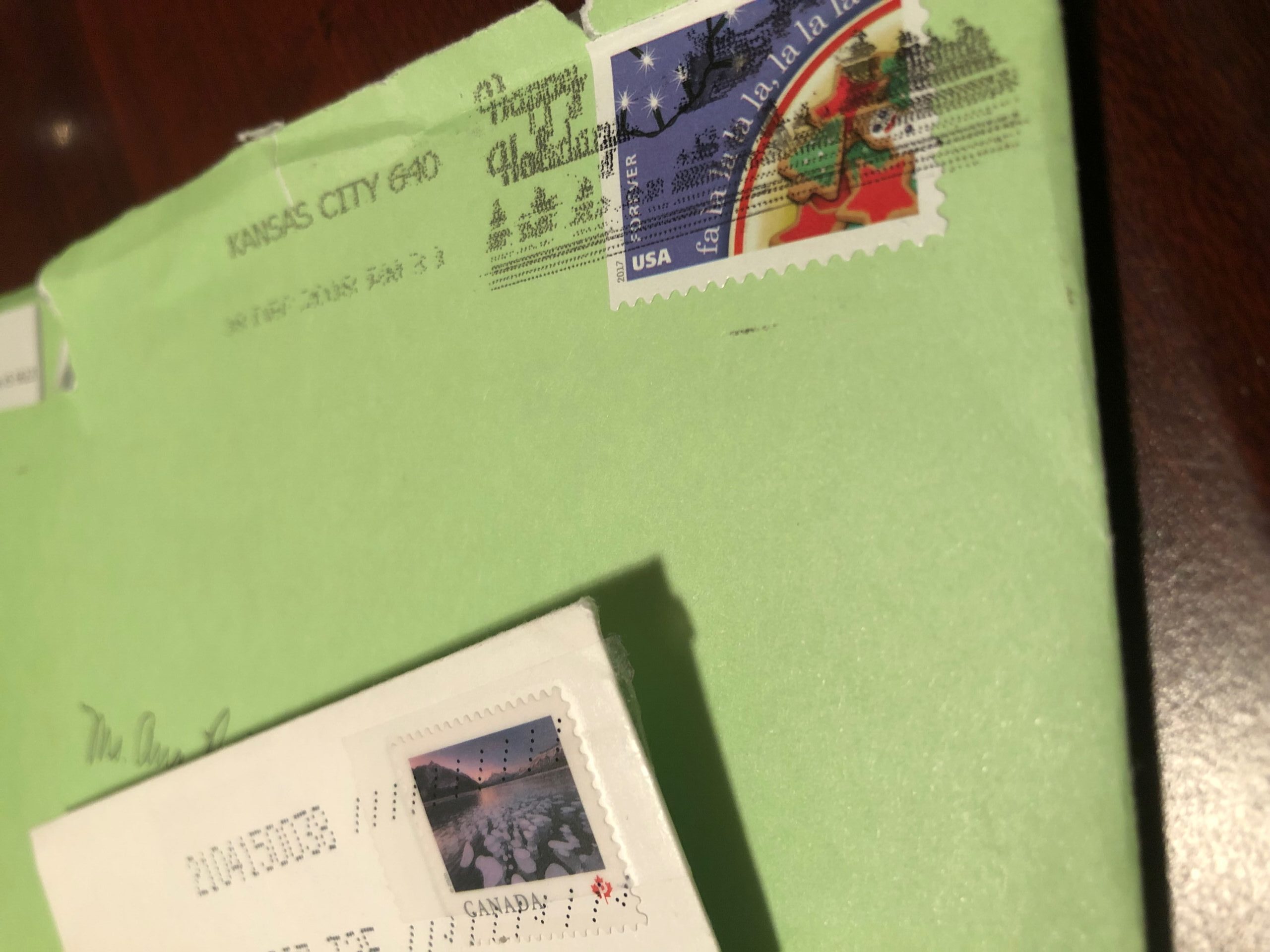 Embracing the tradition of letter writing.